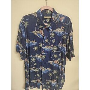 Batik Bay-Mens Hawaiian Shirt,‎ 2-XL, Casual Button Down, 100% Rayon